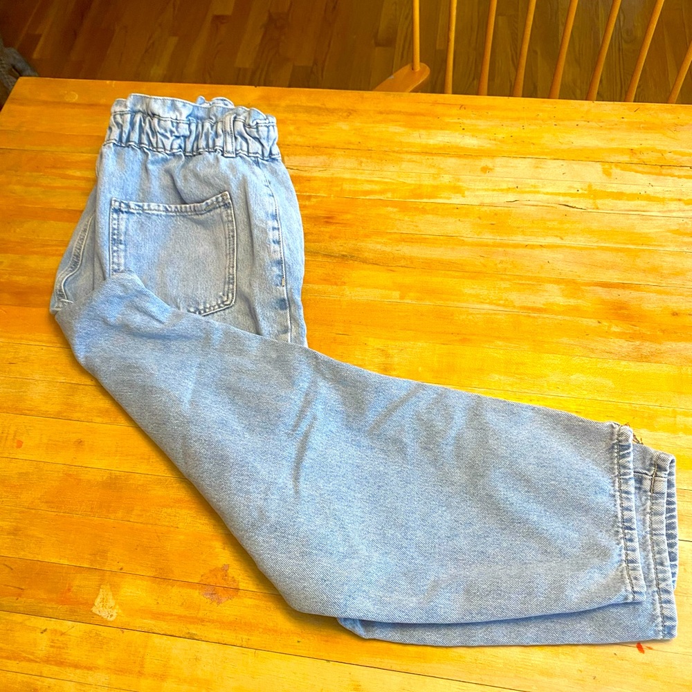 Zara paper bag jeans size 8